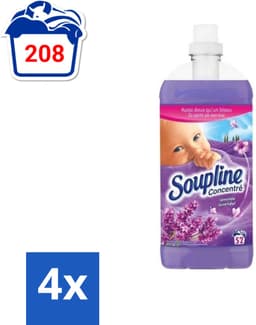 Soupline - Wasverzachter - Lavendel - 52 Wasbeurten - 1.3L - Voordeelverpakking - 4 stuks — thumbnail 3