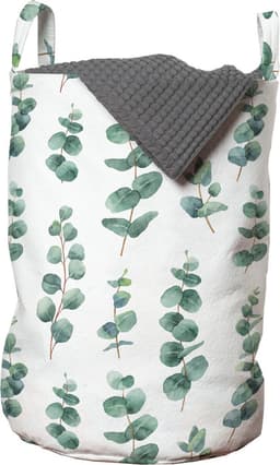 New Bed, Eucalyptus Bladeren Opbergmand kinderkamer met Handvatten en Koordsluiting, Speelgoedmand kinderen - Speelgoedkist- Wasmand Kinderkamer - Wasbox - 33 x 48 cm — thumbnail 2
