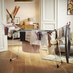 Vileda Soft Care Droogrek - Tafel Droogrek - 21 m drooglengte - Hoge vleugels - XXL waslijnen — thumbnail 4