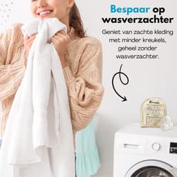 Boncy® Drogerballen - 9 Stuks XL Droogballen voor Wasdrogers - 100% Nieuw Zeelandse Schapenwol Wasdrogerballen - Energiebesparend & Duurzaam Cadeau - Wasballen voor Wasdroger Droogtrommel - Dryer Balls Wol Droger Ballen - Wasbol Wasbollen - Wit — thumbnail 5