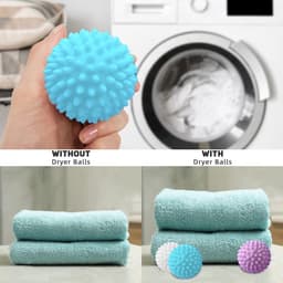 Wasbollen voor wasmachine-Drogerballen-Drogerballen voor wasdroger-voor het reinigen van kleding thuis, herbruikbaar-9 stuks — thumbnail 4
