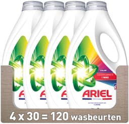 Ariel Vloeibaar Wasmiddel Color 30 Wasbeurten - 4 x 1350 ml - Voordeelverpakking — thumbnail 1
