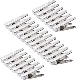 80 stuks wasknijpers - roestvrij staal - duurzaam - zachte grippad - handdoeken - sokken - ondergoed - kleding — thumbnail 1