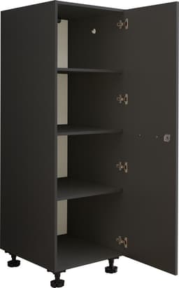 Interiax WASHWALL 'Mary' Wasmachine Opbergkast Antraciet - Met 3 Legplanken - 162x50x67.5 cm — thumbnail 2