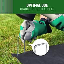 Stevige Stalen Grondankers (Set van 250) Voor Onkruidmat Tuinmat Schutting & Camping - 150 mm Lang 25 mm Breed Ø 3 mm — thumbnail 4