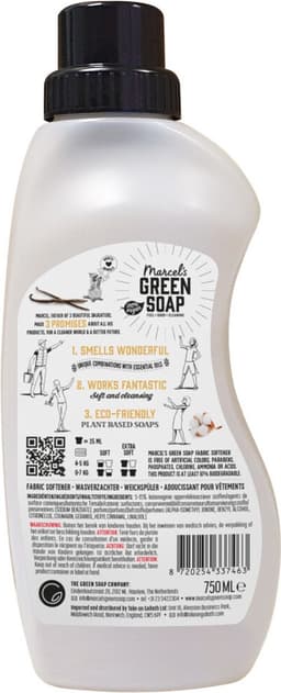 Marcel's Green Soap Wasverzachter Katoen & Vanilla 30 Wasbeurten - 750 ml — thumbnail 4