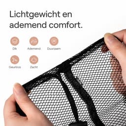 BOTC Waszakken - 60*90cm Waszak Groot - Set van 2 - Waszak Wasmachine - Laundry bag - Waszakken - Zwart — thumbnail 4