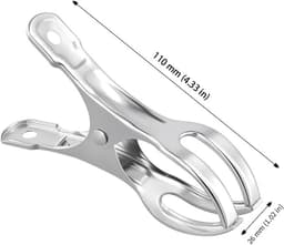 Dailygoods- Handdoekklemmen 50 stuks - Roestvrij Staal - Strandhanddoekclips - Grote Wasknijpers - Duurzaam - Geschikt voor Buitengebruik — thumbnail 5