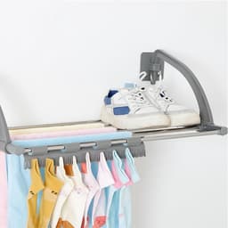 Dailygoods- Sokkenclips 4 stuks - Multifunctioneel Sokker-droogrek - Kunststof Kleerhanger - Ondergoed/Handdoeken - Praktische Sokkenhouders - Ruimtebesparend - Sokkendroger — thumbnail 5