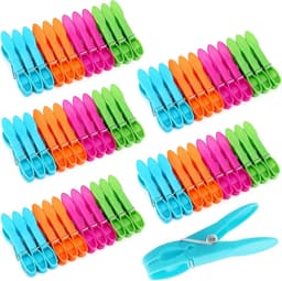 Wasknijpers - Kledingklemmen - Kleding Drogen - Antislip Winddicht - 60 Stuks - Multicolor — thumbnail 1