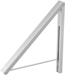 Dailygoods- Vouwen Hanger Ruimtebesparend - Intrekbare Muur Houder - Kledinghanger Antislip - Ideaal voor Kleine Ruimtes - Tot 27 kg Belastbaar - Eenvoudig Opvouwbaar - Muurhanger — thumbnail 1