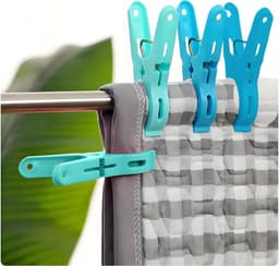 Wasknijpers - Handdoek klemmen - Kleding drogen - Winddicht ontwerp - 11 cm lang - Groen blauw — thumbnail 3