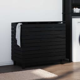 vidaXL - Wasmand - 88,5x44x76 - cm - massief - grenenhout — thumbnail 3