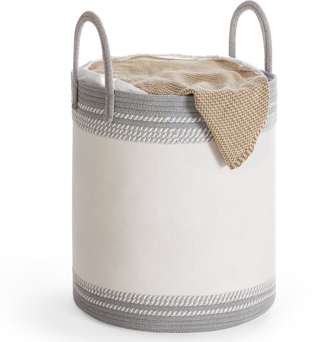 SONGMICS - Wasmand - Wassorteerder - Handgrepen - Dekens en Kledingopslag - Slaapkamer en Wasruimte — afbeelding 1