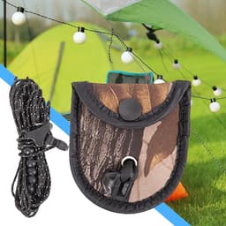 Reiswaslijn - Waslijn - Kleding Drogen - Reflecterend Touw - 3.5 Meter - Camouflage — thumbnail 2