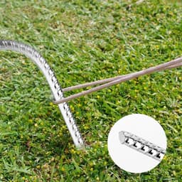 Set van 6 Grondankers van 30 cm in Gegalvaniseerd Staal - Robuuste U-vormige Tentpinnen voor Beveiliging van Tenten, Schuttingen en Campinguitrusting — thumbnail 4