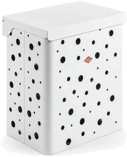 WESCO Wasmand Duo 1 met Inzet | 64 Liter | Duo Wasbox (2x32 Liter) | Metaal - Mat wit | Waskorf — thumbnail 1