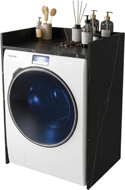 InnovaHome Wasmachine Kast & Ombouw – Geluiddempend Meubel met Plank – Zonder Boren – Extra Stevig 18mm Materiaal – 66x97x62cm – San Sebastian — thumbnail 1