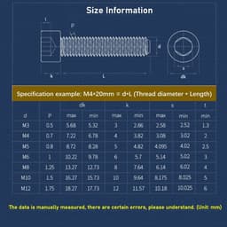 Dailygoods- Nylon Schroeven M12x30mm - Inbus Schroevenset - Kunststof - Slijtvast - Corrosiebestendig - 8 Stuks - Inbusschroeven — thumbnail 5