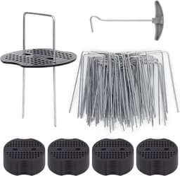 Dailygoods- Grondankers Antiroest - 50 Stuks - Bevestigingsankers Tuin - U-vormig - Staal met Verzinkte Behandeling - Geschikt voor Onkruiddoek - Tuinankers — thumbnail 1
