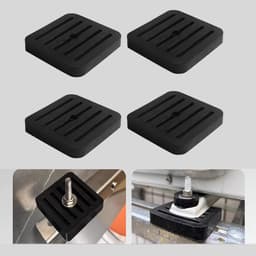 Trillingsdempers Airco - Anti-vibratie pads - Apparaten Stabiliseren - Geluid en Trillingen Reduceren - 4 stuks - Zwart — thumbnail 3