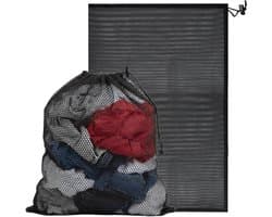 Grote Waszakken met Trekkoord 70 x 90 cm - Herbruikbare Netzakken voor Wassen van Kleding, Beddengoed en Ondergoed