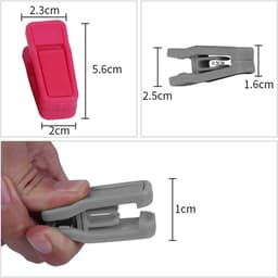 Kledinghangers - Wasknijpers - Kleding Drogen - Metalen Veer - 20 Stuks - Roze — thumbnail 3