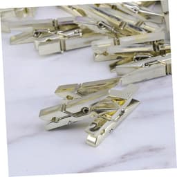 Fotoklemmen - Mini knijpers - Foto's ophangen - Stevige structuur - 50 stuks - Goud — thumbnail 5