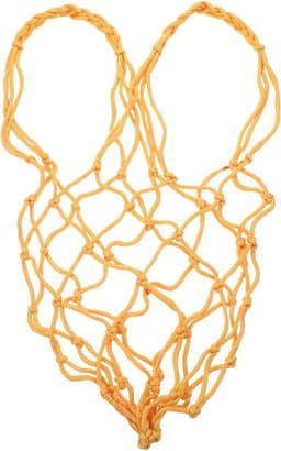 Voer Netzak - Hooi Net - Langzaam Voeren - Verstelbare Voerhoeveelheid - 54 cm - Geel — thumbnail 1