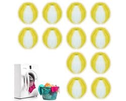 aladdien - Haarvangers Wasmachine - 12 Stuks - Pet Hair Remover - Voor Dierenharen - Effectieve Verwijdering van Haren - Geschikt voor Huishoudens -...