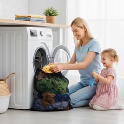 Grote Herbruikbare Waszakken voor de Wasmachine - 60 x 90 cm - Ideaal voor Kleding en Dekbedhoezen met Koordstopper — thumbnail 4