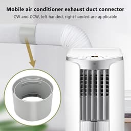 Air conditioner - airconditioner slanghoes - aansluiting afvoerslang airco - afvoerslang adapter - koppelstuk mobiele airco 150mm en 130 mm - 2stuks - Koppelstuk Mobiele Airco Afvoerslang - Airconditioning afvoerslangadapter — thumbnail 4