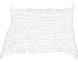 Cryfokt Hooinetzak Duurzaam PE Geweven Touwgaas Paard Slow Feeder Voederopslagzakje Wit (60x90cm / 23,6x35,4in)