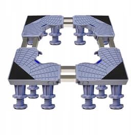 Wasmachine Standaard - Wasmachine Verhoger - Wasmachine Opbouwmeubel - 500kg Draagvermogen & 12 Poten - 3D Verstelbaar (45-68cm) - Anti-slip & Geluiddempend - Voor Wasmachine, Koelkast & Vriezer — thumbnail 1