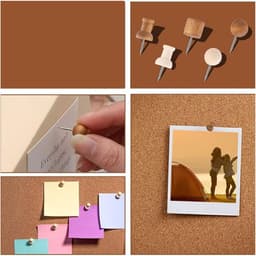 Houten Duwspelden - Decoratie Pinnen - Ambachtelijke Projecten - Met Veerclip - 50 Stuks - Kleur 7 — thumbnail 5