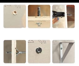 Holle Muurankers - Bevestigingen Ankers Pluggen - Gipsplaat Bevestigen - Roest Corrosieweerstand - M5x80 - Zilver — thumbnail 2