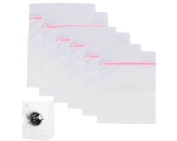ZEYNOMAX- Waszak 6-delig - Waszakken voor wasgoed - Waszak met ritssluiting - Wasnet groot/medium/klein - Bescherming voor delicate kleding - Duurzaam en robuust