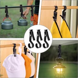 8 stuks wasknijpers - tentdak - tentclips - lichthaken - laarzenklem - campingtent - haken - outdoor - handdoeken - clips - theedoeken voor camping en outdoor accessoires — thumbnail 3