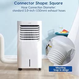 Afvoerslang Koppeling - Slang Adapter - Mobiele Airco - Universele Schroefdraad - 150 mm - Rood — thumbnail 5