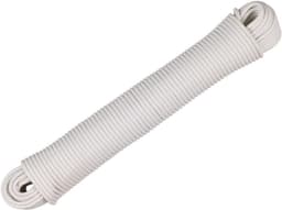 Gecoate Waslijn - Droogtouw Synthetisch - Kleding Drogen - Plastic Coating Vezelkern - 100 voet - Wit — thumbnail 2