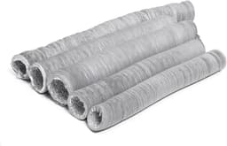 Draagbare Airco Afvoerslang - Flexibele Slang - Verkoeling Optimaliseren - Universele Aansluiting - 150 mm x 6 M - Grijs/Wit — thumbnail 5