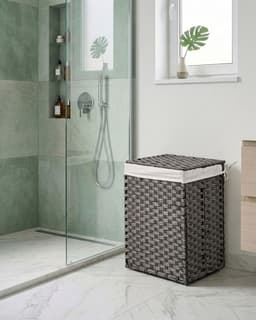BELIANI MUCUBAJI - Wasmand - Grijs - 83 l - Polyester — thumbnail 3