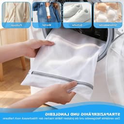 Set van 4 Wasnetten met Rits, Ideaal voor Delicate Was, Reisaccessoires en Huishoudelijk Gebruik (20x30cm/30x40cm) — thumbnail 3