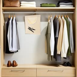 Wasknijper Opbergtas - Wasknijperhouder Organizer - Wasknijpers Sorteren - Met Ophanghaak - 35.7 cm Breed - Beige — thumbnail 3