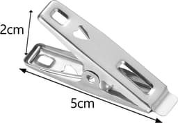 10 roestvrijstalen wasknijpers, metalen wasknijpers, kledingclips, metalen clips — thumbnail 3