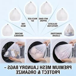 Wasmachine Wasnetjes Set van 5 – 30 x 40 cm, Fijnmazige Waszak voor Ondergoed, Sokken en Handdoeken — thumbnail 5