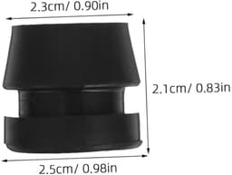 Dempingsrubber Pads - Antivibratie Plug - Trillingen Reduceren - Duurzaam Rubber Materiaal - 10 Stuks - Zwart — thumbnail 4