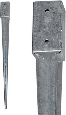 Vierkante Inslaghuls voor Grondanker - Verzinkt Staal - 750mm of 900mm Lengte — thumbnail 1