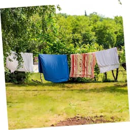 Verstelbare Waslijn - Ophangkoord Kampeerkoord - Kleding Drogen - Verstelbare Lengte - 500 cm - Zwart — thumbnail 4
