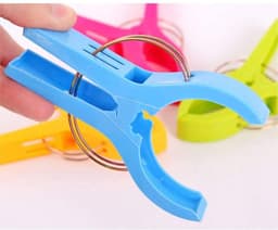 Allecto - Handdoekclips - Strandhanddoek - Grote clips voor ligstoelen - Kunststof - Drogerclips - Voor badhanddoeken en tapijten - In 4 kleuren — thumbnail 4